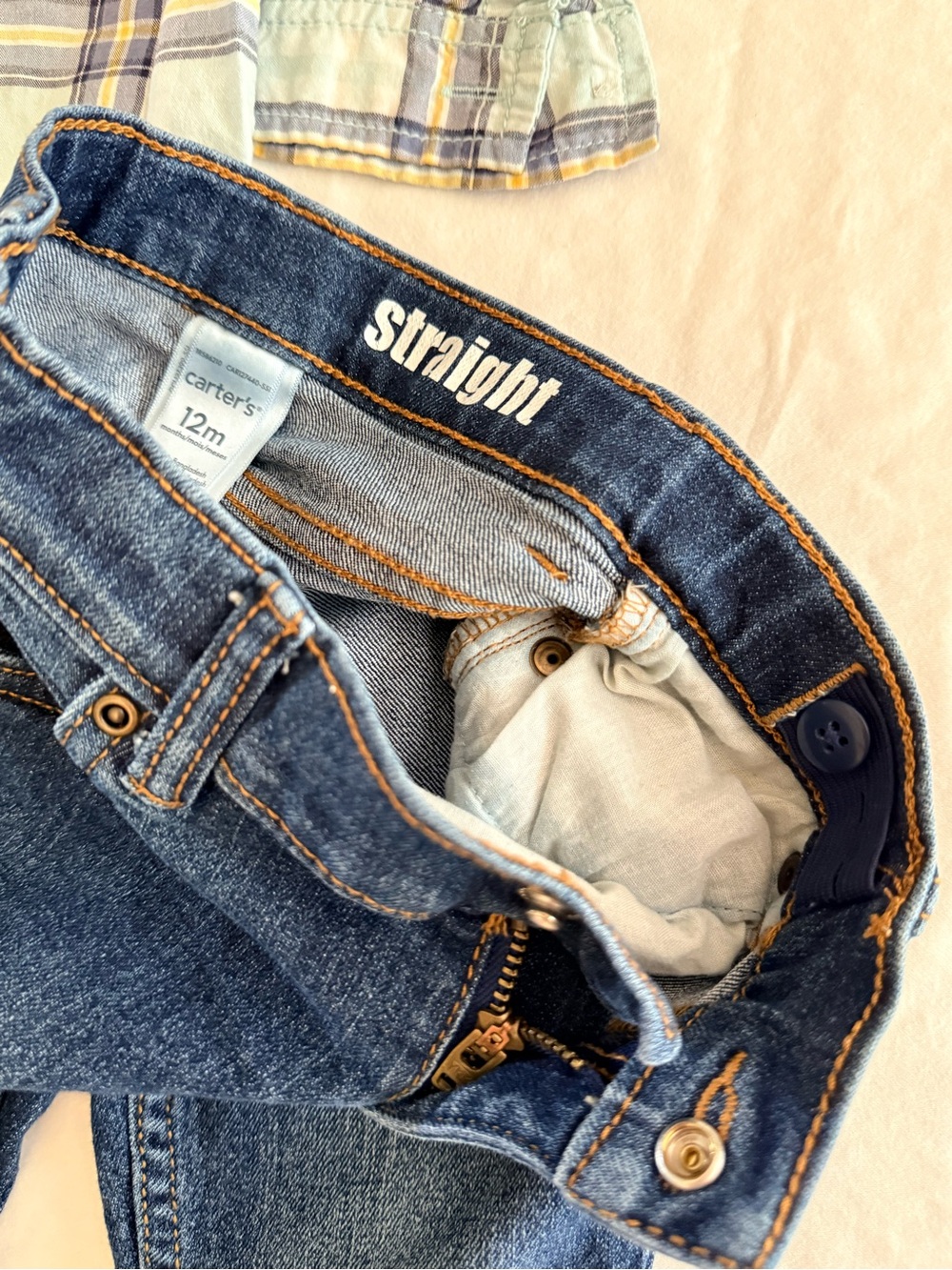 12 Months Baby Boy Lot 2 sets| Carter’s Jeans, Pants, Tops - Picture 11 of 13
